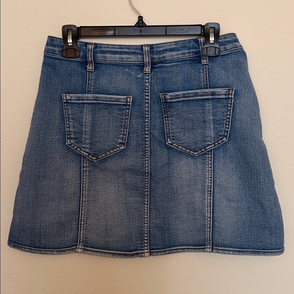 Faded Glory Denim Button-Front Women's Jean Skirt - Picture 2 of 2